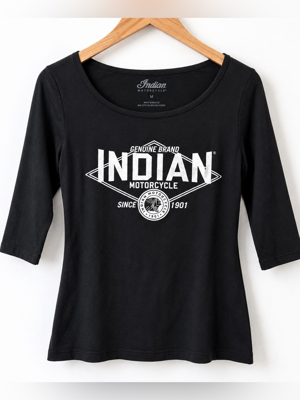 Indian Motorcycle Sturgis Women’s Black 3/4 Sleeve Graphic Tee M